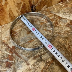 C(7327) ステンレス 丸型 セルクルリング 2個セット 180×20ｍｍ 業務用 製菓用 ケーキ型 厨房用品 中古の画像