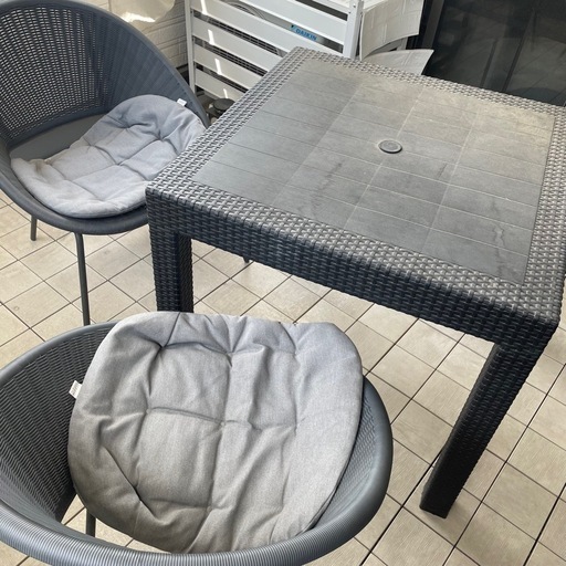 バルコニー用、テーブル、椅子セット