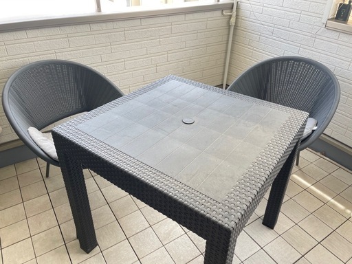 バルコニー用、テーブル、椅子セット