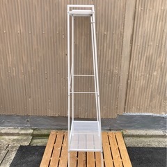 山善　ハンガーラック　ホワイトの画像