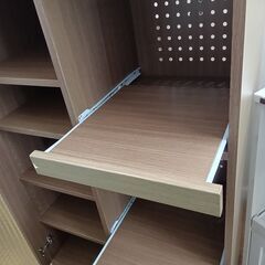 ★リユースのサカイ水戸店★レンジ台ブラウンH121×D41×W75クリーニング済みMT4678の画像