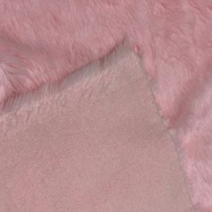 ムートン調の布地　ピンクの画像