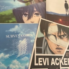 一番くじ　Ａ３サイズ　進撃の巨人　クリアポスター　の画像