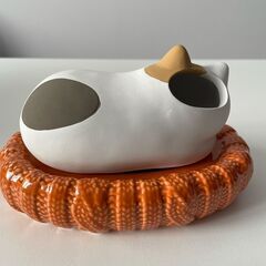 猫型ミニ加湿器（電源不要・自然気化式）の画像