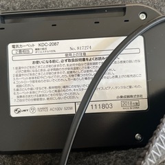 電気カーペットの画像