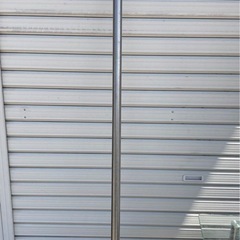 伸縮スチール物干し竿　ベランダ用　中古品