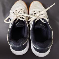ASICS バレーボールシューズ ホワイト/ブラック　23.5
