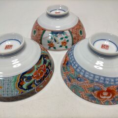 【未使用品】有田焼  茶碗揃  陶寿作  喜峰窯 絵変り飯椀揃  250618-1Tの画像