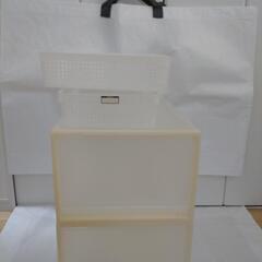 □■無印良品■□①■ポリプロピレン収納ケース・引出式【中】2個＆...