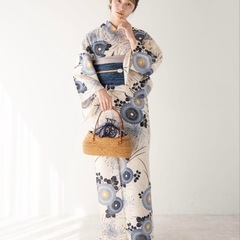【美品】ゆかた館グレース　3点セット　Mサイズ　レディース浴衣　yukatakan graceの画像