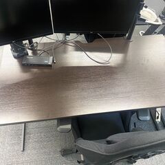 【大型】落ち着いた木目調ワークデスク（170cm×70cm）サイ...