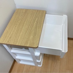 ニトリ　木目調天板チェスト　3段　の画像