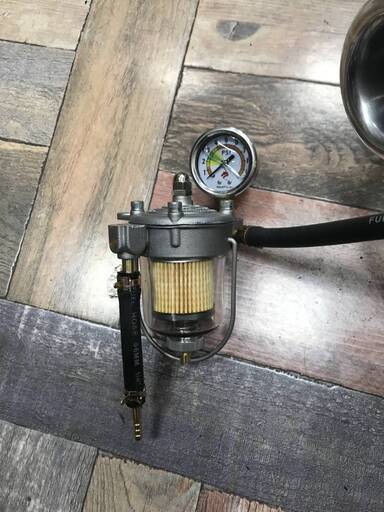 MALPASSI FILTER KING 燃料圧力レギュレーター キャブレター ガラス ゲージ付き　