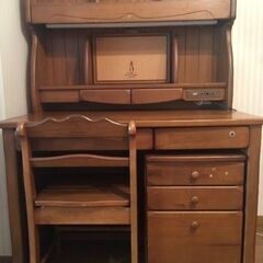 ピーターラビット　学習机　中古　ダークブラウン　