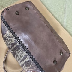 🇪🇬エジプト壁画　革製品　レザーバッグ👜ボストンバッグ？の画像