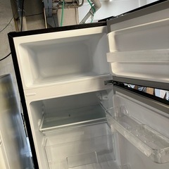 ☆値下げ☆ロ 2506-467 オーヤマ ノンフロン冷凍冷蔵庫 PRC-B092D-B 2024年製 動作確認済み 全定格内容積87L 中古の画像