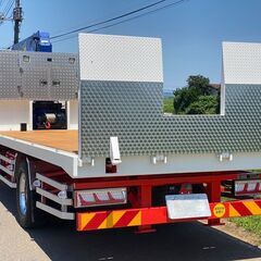 【J-0086】日野レンジャー FE7JL ユニック付 セルフローダー ローダー H20年 3段フックイン タダノ 7000kg 車検 リモコン付 花見台の画像