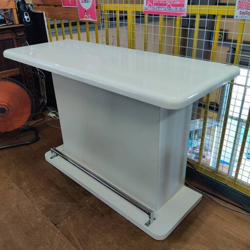 バーカウンター 幅135×奥行52×高さ86cm ニトリ パース135 ホワイト