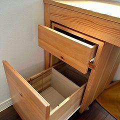 【元値24,900円】MUJI 無印良品 デスク･キャビネットセット パイン材の画像