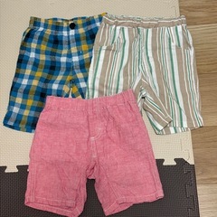 男の子お下がりボトムス100〜120サイズ夏物ショートパンツ半ズボンの画像
