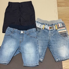 男の子お下がりボトムス100〜120サイズ夏物ショートパンツ半ズボンの画像