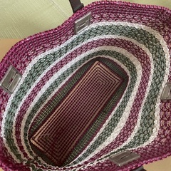 ③🌻ハンドメイド　DIY レディース　ショルダーバッグ　夏用カゴバッグの画像