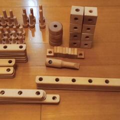 木製ネジ遊びの画像