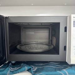 【超美品‼️】パナソニック 2020年製 15Lオーブンレンジ エレック ターンテーブル 角皿付き スチーム機能 ホワイト♪の画像