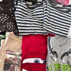 まとめ売り 110cm 男の子 男児 子供服 キッズ  長袖 半袖 タンクトップ トップスセットの画像