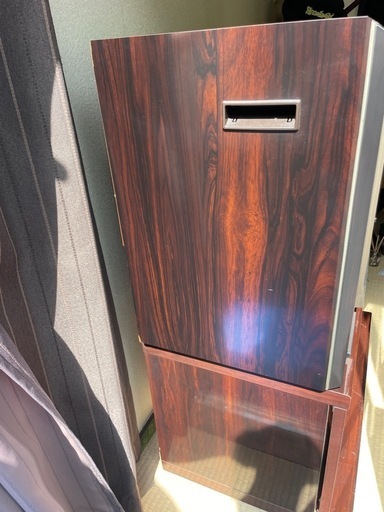 National TH 20-B45VR 昭和レトロブラウン管TV台付 木目ウッド調 (KS