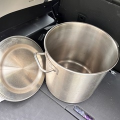 中古　寸胴　ステンレス鍋　36cmの画像