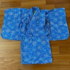 浴衣　ハンドメイド品中古　110センチ