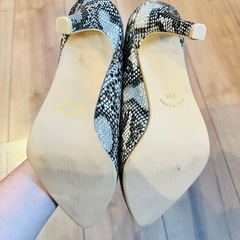 パンプス へび、クロコダイル柄の画像