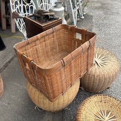 古道具 竹籠