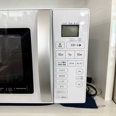 【超美品‼️】ハイアール 2022年製 16Lオーブンレンジ ターンテーブル ワンタッチ自動あたため ホワイト♪の画像