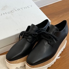 美品　STELLA McCARTNEY ブラック プラットフォームシューズの画像