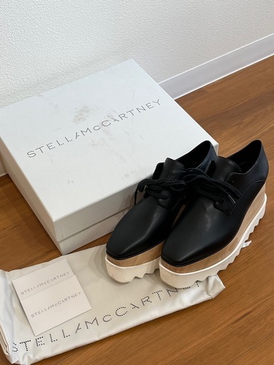 美品　STELLA McCARTNEY ブラック プラットフォームシューズ