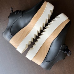 美品　STELLA McCARTNEY ブラック プラットフォームシューズの画像