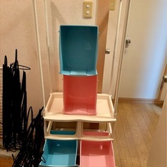 6月末まで掲載キッズチェストハンガーピンクブルー