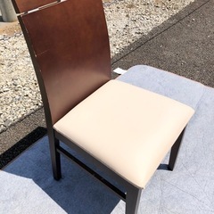 木製 合皮張り ダイニングチェア 1脚 ☆配送応相談☆の画像