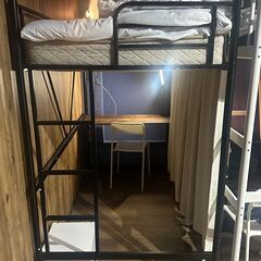 値下げ【ロフトベッド 】高さ170㎝／ベッド下スペース140㎝の画像