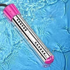 新品 投げ込みヒーター 1500W 携帯湯沸かし器 100V 電気給湯器 浸水給湯器 風呂 バケツヒーター 【設定時間、自動電源オフ】 304ステンレス鋼電気浮遊浸水 家庭 アウトドア 学校
（日本語マニュアル付き）の画像