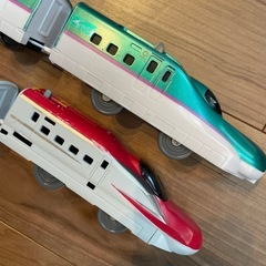 プラレール　こまち　はやぶさ　連結の画像