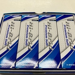 ☆値下げ☆H2506-473 DUNLOP Hi-Brid premium soft ゴルフボール 1ダース バラ売り不可　新品未開封の画像