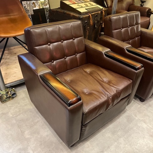 1人用ソファ　レザー　マリアンチェア