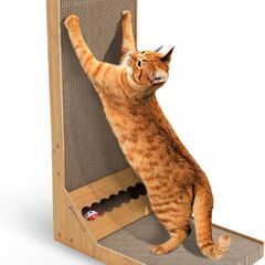新品 猫用L字型スクラッチャー 猫 爪研ぎ 組み立て 音が出るボール付き 猫用 爪とぎ　まとめ買い歓迎　卸ます　アマゾン引き上げ商品　倒産品　ネット商材　卸ます　転売　アマゾン引き上げ商品　卸し　問屋　倒産品　転売OK　ネット商材　アマゾン　商品　景品　コンペの画像