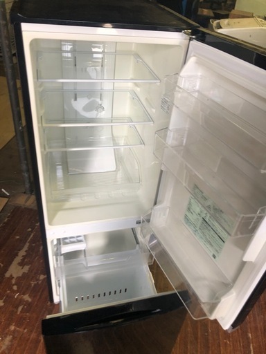 NO B299 ?福岡市内配送設置無料✨?GR-P15BS-K 冷蔵庫 BSシリーズ メタリックブラック [153L /2ドア /右開