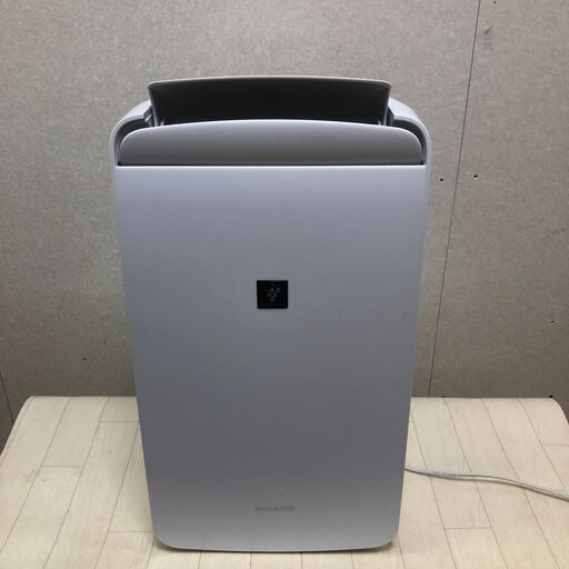 SHARP シャープ 冷風 衣類乾燥 除湿機 CM-J100-W プラズマクラスター 7000 コンパクトクール ホワイト 2021年製【糸島市内 送料無料】 250618-