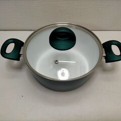 CERAFIT セラフィット 22cm 両手鍋　グリーン 250...
