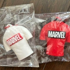 MARVEL ラバーマスコット（TシャツVer.）　4点セットの画像